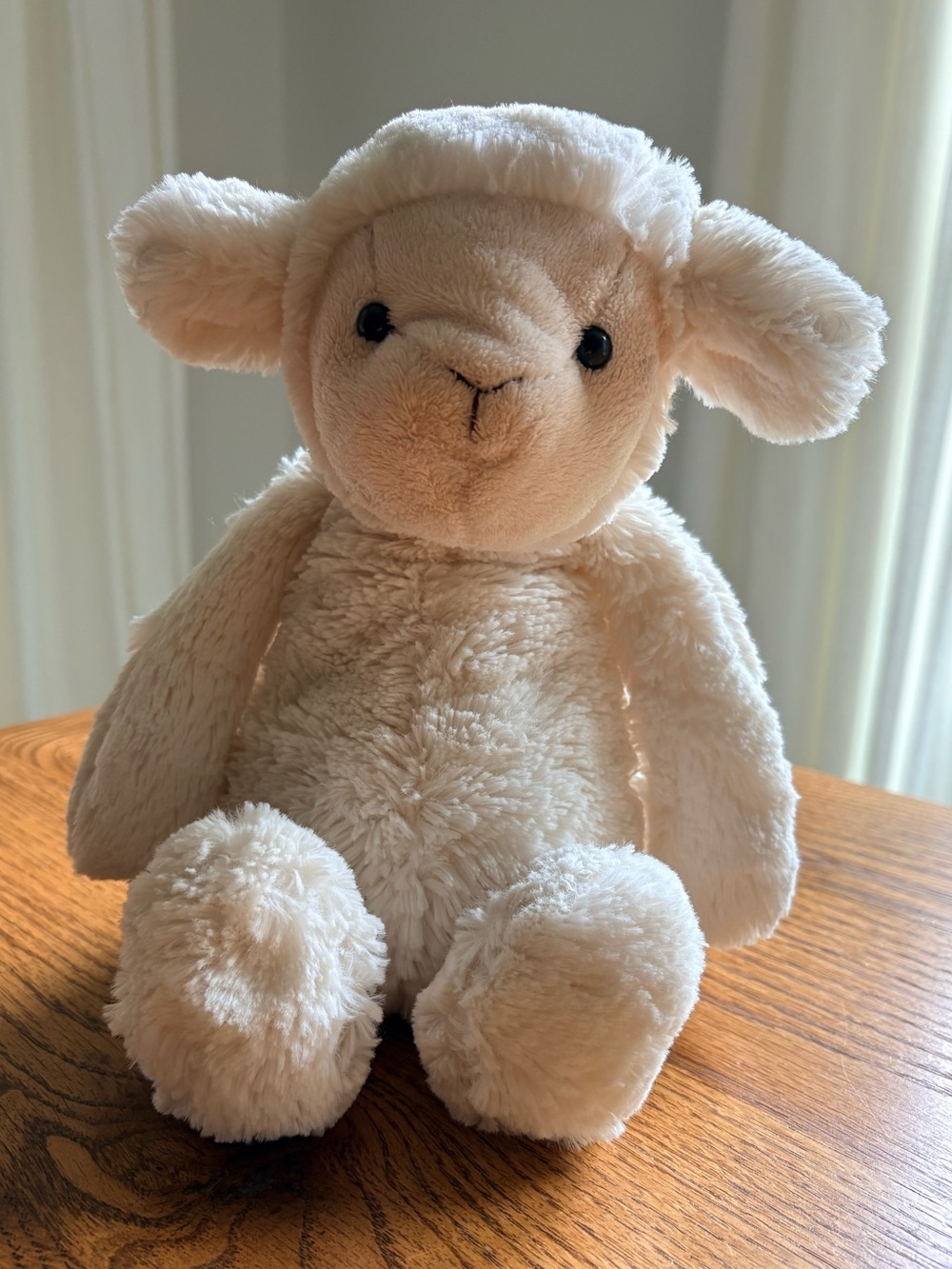 Jellycat Retires Plush Cream Bashful Lamb Medium Stuffed Animal - 12 inches